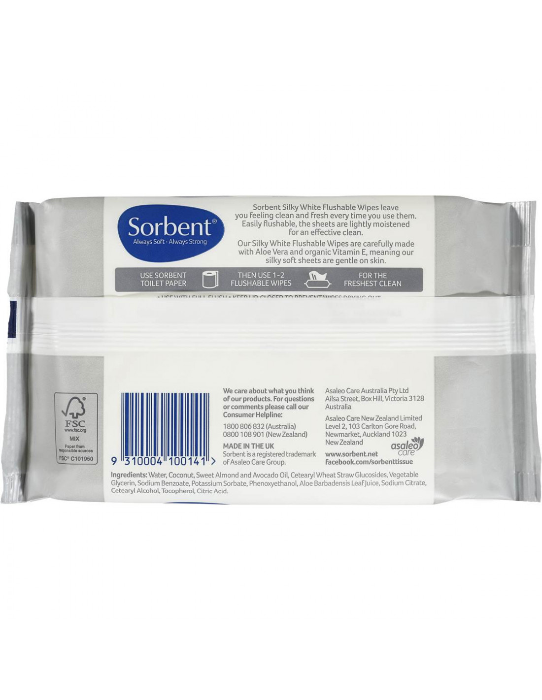 sorbent wipes