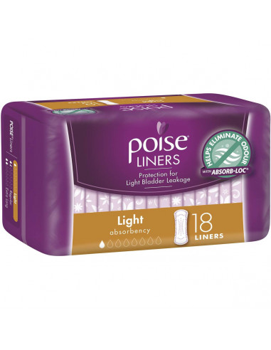 Poise Liners For Bladder Leaks Light 18pk