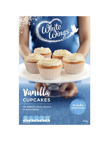 White Wings Cupcake Mix Vanilla 410g Ally S Basket Direct From