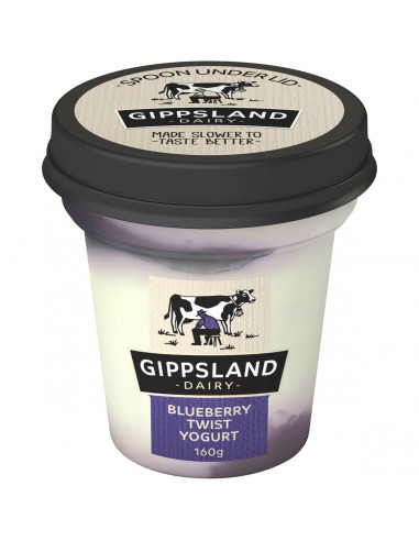 Gippsland Dairy Twist Blueberry Yoghurt 160g