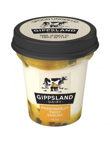 Gippsland Dairy Passionfruit Twist 160g