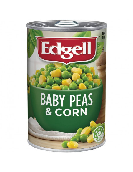 Edgell Baby Peas & Corn Baby Peas & Super Sweet Corn 420g | Ally's ...