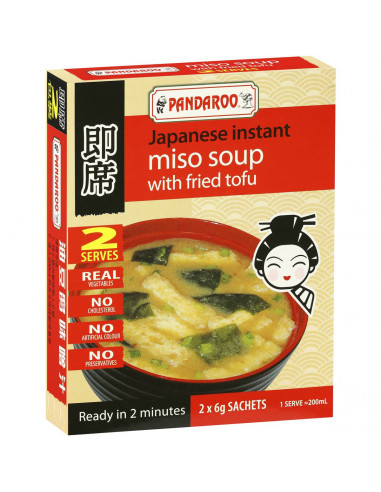 Pandaroo Japanese Instant Miso Soup Fried Tofu 12g