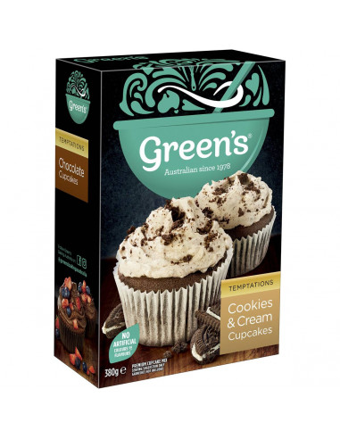 Green's Cookies & Cream Cupcakes Mix 380g