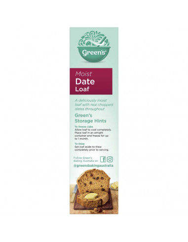 Greens Cake Mix Traditional Date Loaf 415g