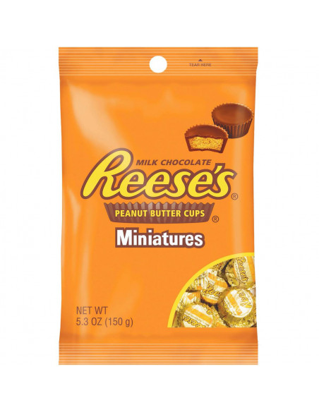 Reese's Milk Chocolate Peanut Butter Cups Miniatures 150g | Ally's ...