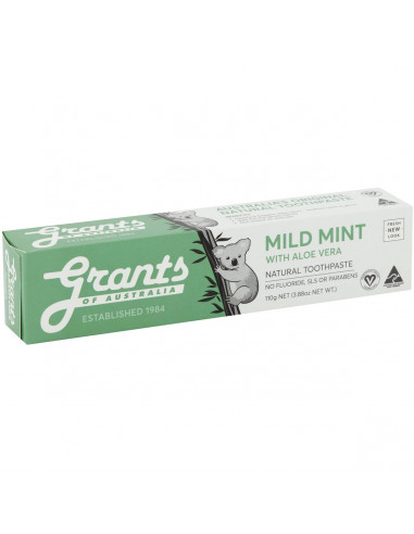 Grants Of Australia Toothpaste Mild Mint 110g