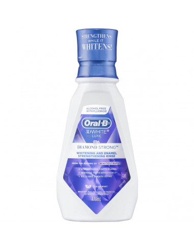 Oral-b 3d White Luxe Mouthwash Diamond Strong Clean Mint 473ml