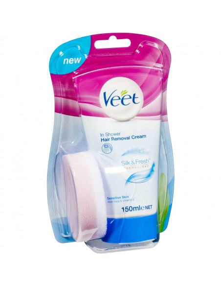 Veet In Shower Hair Removal Cream Sensitive 150g Ally s Basket