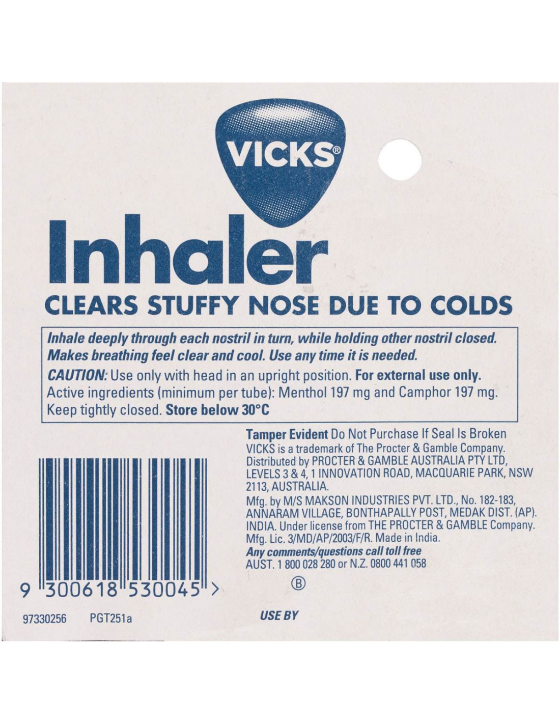 Vicks Nasal Decongestant Inhaler For Blocked Nose Relief 0 5ml Al