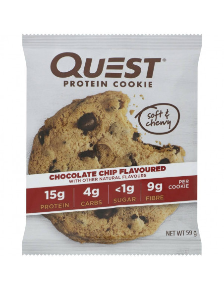 Quest Protein Cookie Chocolate Chip Flavour 59g | Ally's Basket - D...
