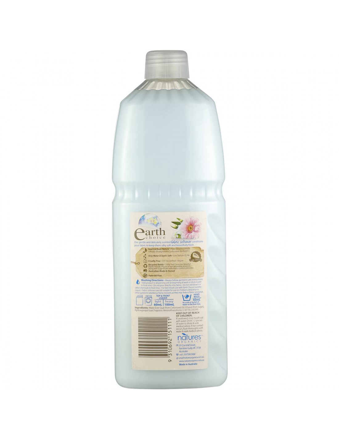 Earth Choice Fabric Softener 1l Ally S Basket Direct From Austr