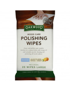 Oakwood Leather Polish Conditioner Wipes 20 Pack