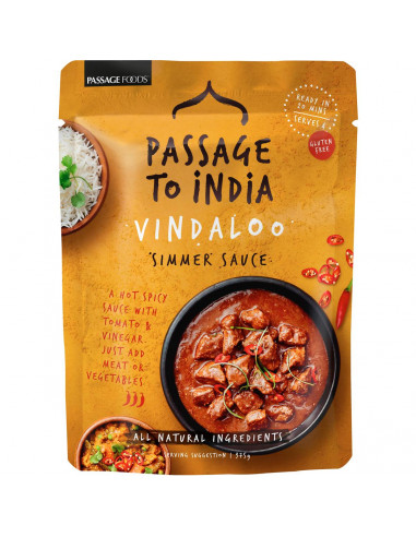 Passage To India Simmer Sauce Vindaloo Hot 375g