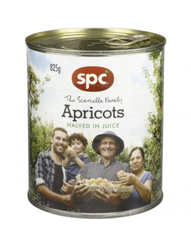 Spc Apricot Halves In Natural Juice 825g