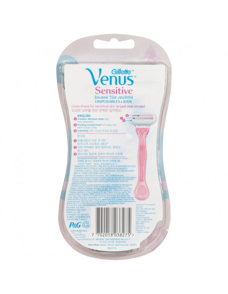 Gillette Venus Disposable Shaving Razor Sensitive Skin 3pk