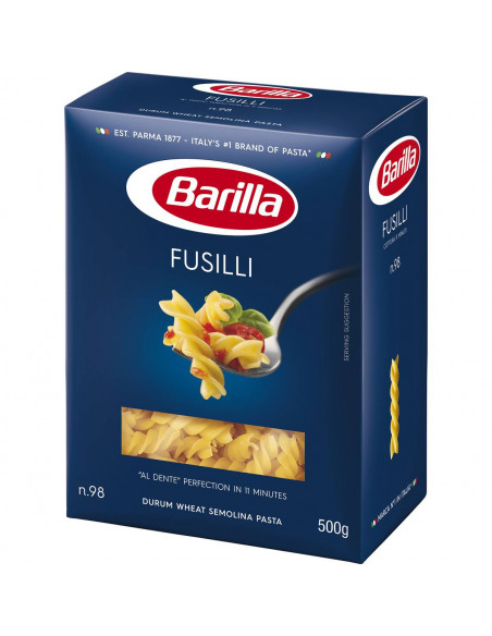 Barilla Fusilli Pasta No 98 500g  Ally's Basket - Direct from Aust
