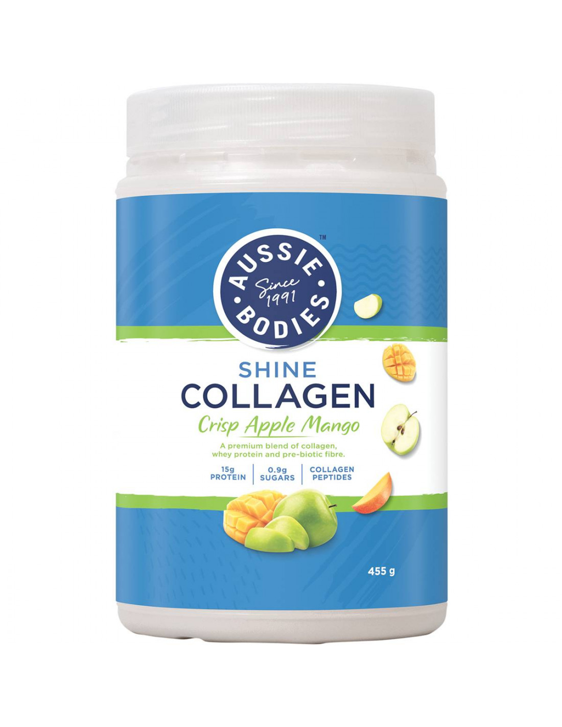 Aussie Bodies Shine Collagen Crisp Apple Mango 455g Ally S Basket