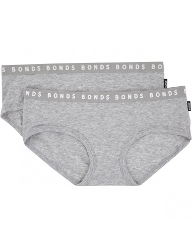 Bonds Women's Hipster Boyleg 2 Pack - Green - Size 10