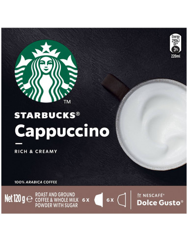 Starbucks Cappuccino for the Nescafe Dolce Gusto 12 Pods