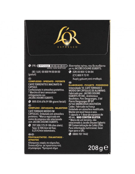 l'or espresso supremo 10 capsules