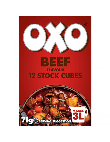 Oxo 12 Beef Stock Cubes 71G - Tesco Groceries