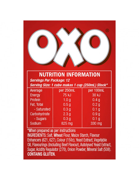 Vegetable Stock Cubes - Oxo - 71g