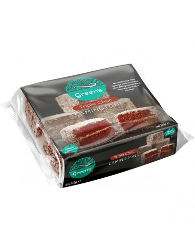 Green's Triple Choc Lamingtons Lamingtons 4 Pack